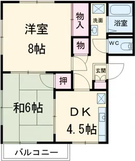 サンヴィーナ差間 A棟【1階】の間取り
