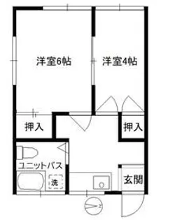 弥生荘【1階】の間取り