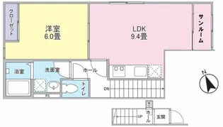 神奈川県川崎市幸区古市場1【アパート】の間取り