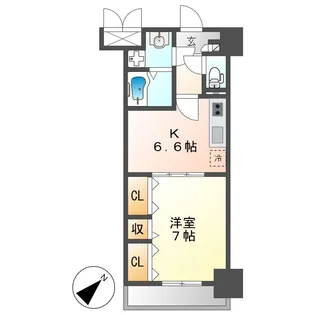 フローラ【2階】の間取り