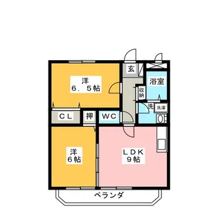 Peace Town 恒川【1階】の間取り