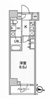 東京都台東区日本堤2【マンション】の間取り