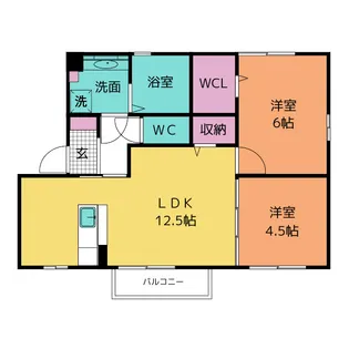 ソーニョ豊【2階】の間取り