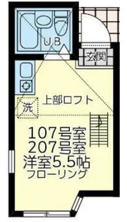 ユナイト境之谷プリンアラモード【1階】の間取り