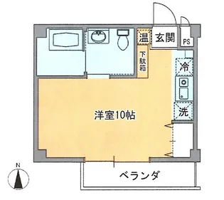 アパーテル南石堂E【5階】の間取り