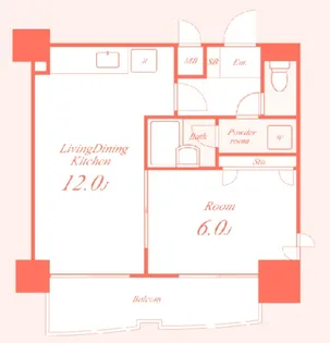 鎧橋ビル【9階】の間取り