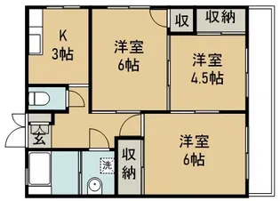 パークサイド清水沼B棟【4階】の間取り