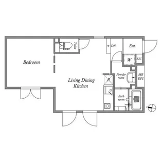 ALERO参宮橋【1階】の間取り