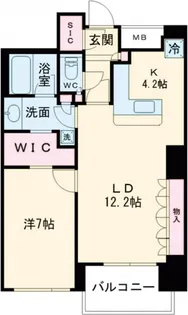 レジディアタワー目黒不動前【19階】の間取り