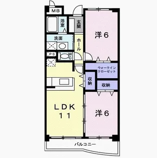 茨城県石岡市東光台4【マンション】の間取り
