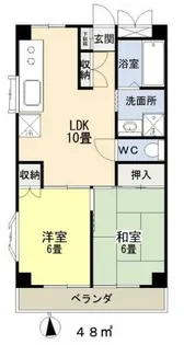 メゾン沖田【1階】の間取り