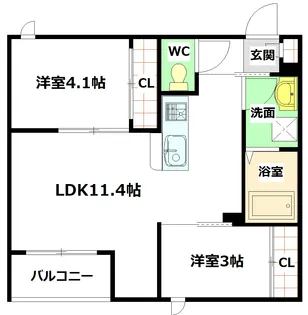 REGALEST-F 矢野駅前【1階】の間取り