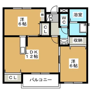 ヴィラ・クレアーレ【1階】の間取り