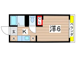 ヴェルデ・コウリン【1階】の間取り
