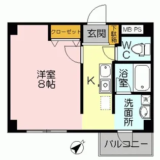 三記マンション紺屋町【4階】の間取り