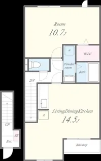 クレールb【2階】の間取り