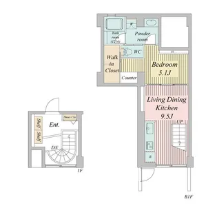 東京都目黒区三田2【マンション】の間取り