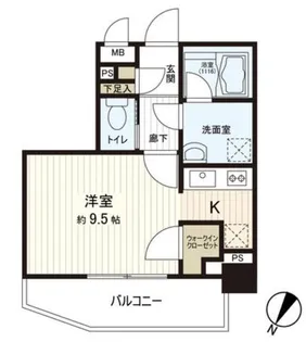 Le-lion西日暮里【5階】の間取り