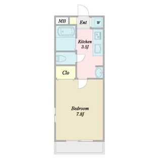 クレセントコンフォート【1階】の間取り