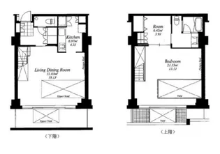フレンシア外苑西【1階】の間取り