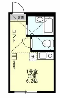 ユナイト能見台ハリマオ【2階】の間取り