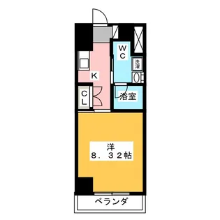 フローラ供米田【5階】の間取り