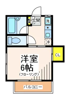 ウィング立花【1階】の間取り