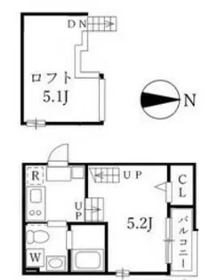 ダフォディル【2階】の間取り