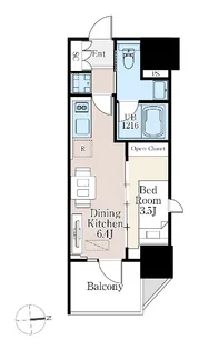 ザ・ライオンズフォーシア町屋【4階】の間取り