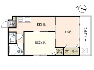 グランドヒルズ江波南【4階】の間取り