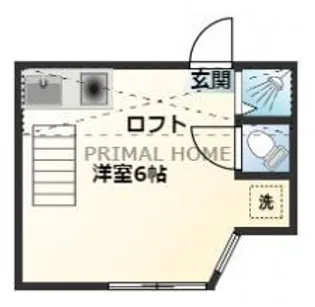ユナイト横浜アルボラン【1階】の間取り