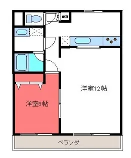 メゾンラベンダー6番館【1階】の間取り