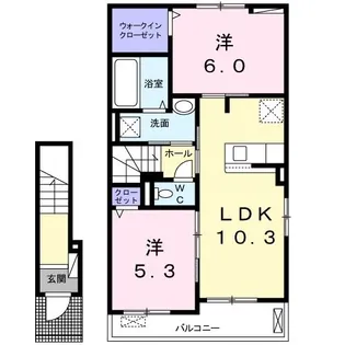 セレッソ【2階】の間取り
