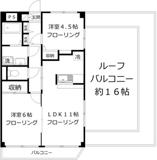 ラ・プリマヴェーラ【5階】の間取り