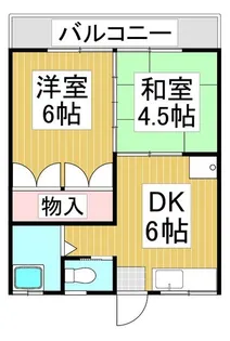 ハイツ吉野【1階】の間取り