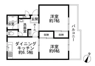 梶ヶ谷メリア【3階】の間取り