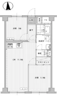 エクロール蓮根【5階】の間取り
