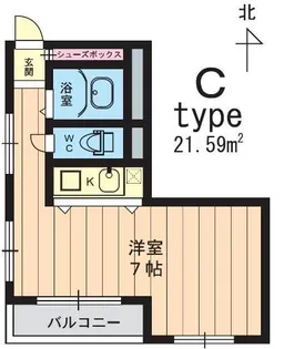 クリーンリビング四条大宮【3階】の間取り