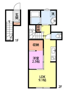 Common稽古町【2階】の間取り