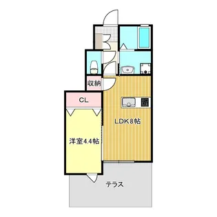 Flower LoveIII【1階】の間取り