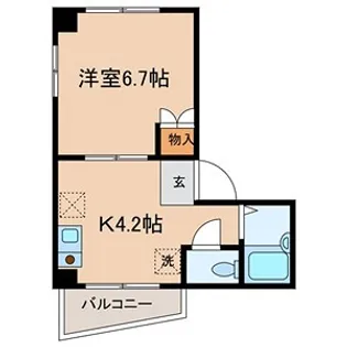 BRハイツ【3階】の間取り