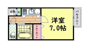 カーサゼブラ土佐堀【4階】の間取り