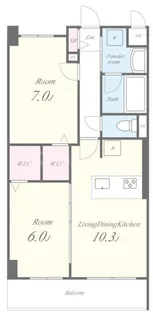 エスペランサ7【2階】の間取り