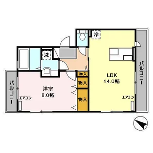 ベルウッドII 田園調布【1階】の間取り