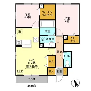 未来樹(ゆめのき) 壱号棟【1階】の間取り