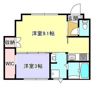 INTEGRAL稲寄II【1階】の間取り