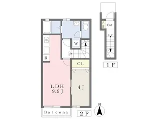 ニッカン1013【2階】の間取り