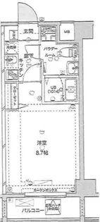 GENOVIA西新井大師 green veil【7階】の間取り