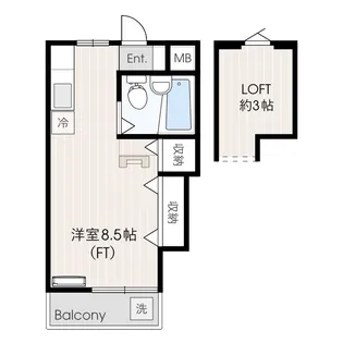 エスパシオ共立【2階】の間取り