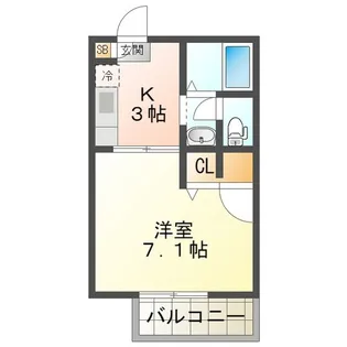 たちばな壱番館【1階】の間取り